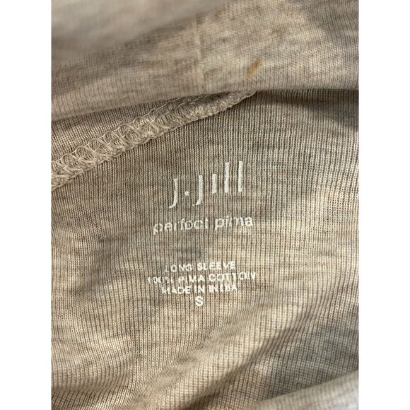 J. Jill Relaxed Beige Soft Pima Cotton Blend Turtleneck Size Small - Picture 5 of 10